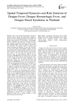Spatial Temporal Dynamics and Risk Zonation of Dengue Fever, Dengue Hemorrhagic Fever, and Dengue Shock Syndrome in Thailand