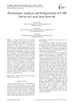 Performance Analysis and Enhancement of UTM Device in Local Area Network