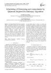 Scheduling of Generating Unit Commitment by Quantum-Inspired Evolutionary Algorithm