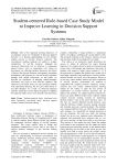 Student-centered Role-based Case Study Model to Improve Learning in Decision Support Systems