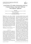 Assimilation of Usability Engineering and User-Centered Design using Agile Software Development Approach