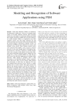Modeling and Recognition of Software Applications using FSM
