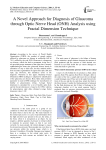 A Novel Approach for Diagnosis of Glaucoma through Optic Nerve Head (ONH) Analysis using Fractal Dimension Technique