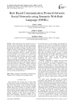 Rule Based Communication Protocol between Social Networks using Semantic Web Rule Language (SWRL)