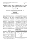 Random Pattern based sequential bit (RaP-SeB) Steganography with Cryptography for Video Embedding