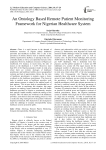 An Ontology Based Remote Patient Monitoring Framework for Nigerian Healthcare System