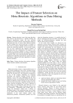 The Impact of Feature Selection on Meta-Heuristic Algorithms to Data Mining Methods