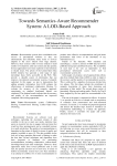 Towards Semantics-Aware Recommender System: A LOD-Based Approach