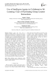 Use of Intelligent Agents in Collaborative M-Learning: Case of Facilitating Group Learner Interactions