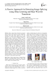 A passive approach for detecting image splicing using deep learning and haar wavelet transform