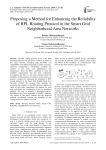 Proposing a method for enhancing the reliability of RPL routing protocol in the smart grid neighborhood area networks