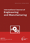 4 vol.9, 2019 - International Journal of Engineering and Manufacturing