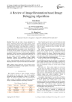 A review of image restoration based image defogging algorithms