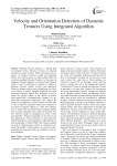 Velocity and orientation detection of dynamic textures using integrated algorithm