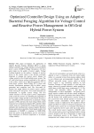 Optimized controller design using an adaptive Bacterial Foraging Algorithm for voltage control and reactive power management in Off-Grid Hybrid Power System