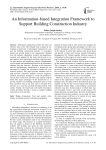 An information-based integration framework to support building construction industry
