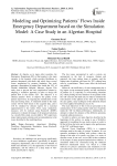 Modeling and optimizing patients’ flows inside emergency department based on the simulation model: a case study in an algerian hospital