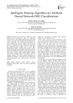 Intelligent training algorithm for artificial neural network EEG classifications