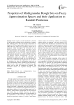 Properties of multigranular rough sets on fuzzy approximation spaces and their application to rainfall prediction