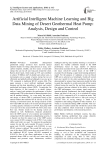 Artificial intelligent machine learning and big data mining of desert geothermal heat pump: analysis, design and control