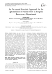 An advanced heuristic approach for the optimization of patient flow in hospital emergency department