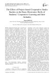 The effect of project-based cooperative studio studies on the basic electronics skills of students’ cooperative learning and their attitudes