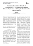 Numerical simulation methods of electromagnetic field in higher education: didactic application with graphical interface for FDTD method
