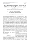 H2E: a privacy provisioning framework for collaborative filtering recommender system
