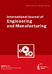 2 vol.10, 2020 - International Journal of Engineering and Manufacturing