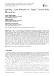 Spelling Error Patterns in Typed Yorùbá Text Documents