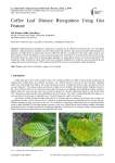 Coffee Leaf Disease Recognition Using Gist Feature