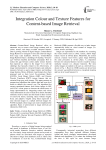Integration Colour and Texture Features for Content-based Image Retrieval