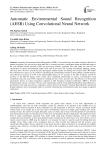 Automatic Environmental Sound Recognition (AESR) Using Convolutional Neural Network