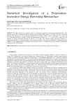 Numerical Investigation of a Polarization-insensitive Energy Harvesting Metasurface