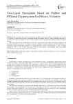 Two-Layer Encryption based on Paillier and ElGamal Cryptosystem for Privacy Violation