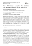 Web Performance Analysis: An Empirical Analysis of E-Commerce Sites in Bangladesh