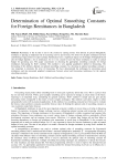 Determination of Optimal Smoothing Constants for Foreign Remittances in Bangladesh