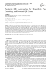 Aesthetic QR: Approaches for Beautified, Fast Decoding, and Secured QR Codes