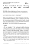 A Novel Hierarchical Document Clustering Framework on Large TREC Biomedical Documents