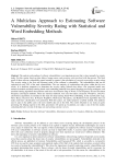 A Multiclass Approach to Estimating Software Vulnerability Severity Rating with Statistical and Word Embedding Methods