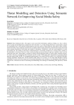 Threat Modelling and Detection Using Semantic Network for Improving Social Media Safety