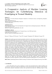 A Comparative Analysis of Machine Learning Techniques for Cyberbullying Detection on FormSpring in Textual Modality