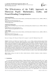 The Effectiveness of the TaRL Approach on Moroccan Pupils’ Mathematics, Arabic, and French Reading Competencies