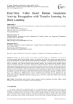 Real-Time Video based Human Suspicious Activity Recognition with Transfer Learning for Deep Learning