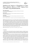 Modeling and Analysis of Disturbance on Three Phase Induction Motor at CFPP Tanjung Enim 3x10 MW Using Matlab/Simulink
