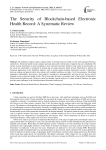 The Security of Blockchain-based Electronic Health Record: A Systematic Review