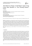 The Behavior Change of Intelligent Agent Using Finite State Machine in “Save Karang Mumus” Game
