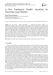 A Fast Topological Parallel Algorithm for Traversing Large Datasets